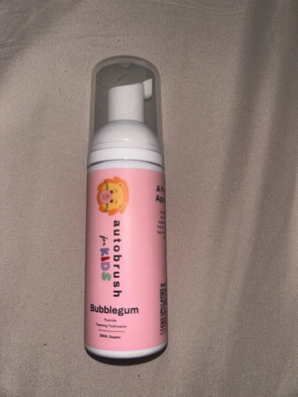Autobrush Fluoride Foaming Toothpaste for Kids, Bubblegum 1.69 fl oz
